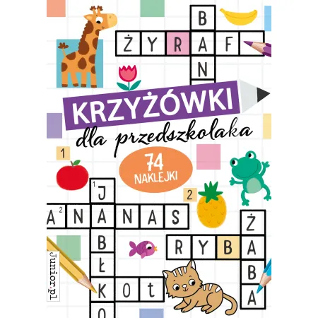 KRZYŻÓWKI DLA PRZEDSZKOLAKA Z NAKLEJKAMI