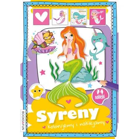 SYRENY KOLORUJEMY I NAKLEJAMY Z NAKLEJKAMI
