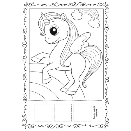 UNICORNY KOLORUJEMY I NAKLEJAMY Z NAKLEJKAMI