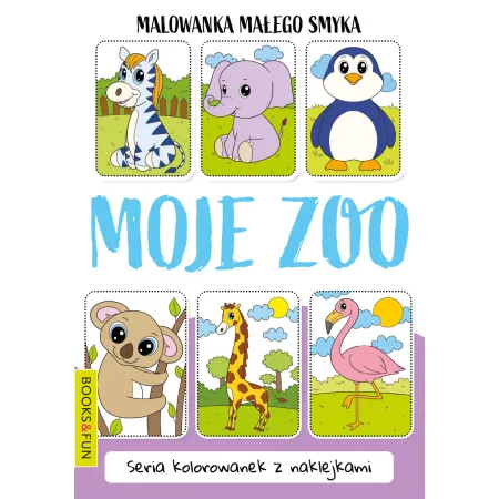 MALOWANKA MAŁEGO SMYKA  MOJE ZOO Z NAKLEJKAMI