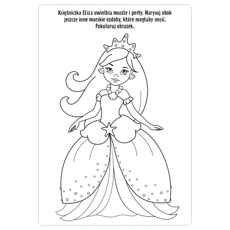 MOJE KOLOROWANIE. KSIĘŻNICZKI I KUCYKI Z NAKLEJKAMI