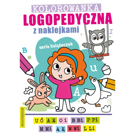 KOLOROWANKA LOGOPEDYCZNA Z NAKLEJKAMI 1