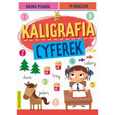 NAUKA PISANIA. KALIGRAFIA CYFEREK Z NAKLEJKAMI