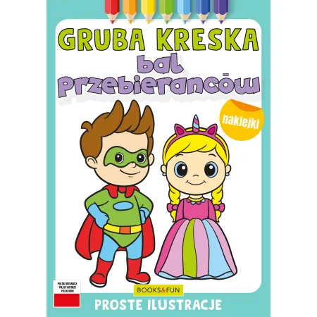BAL PRZEBIERAŃCÓW Z NAKLEJKAMI   GRUBA KRESKA