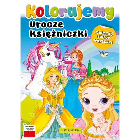 KOLORUJEMY UROCZE KSIEŻNICZKI Z NAKLEJKAMI