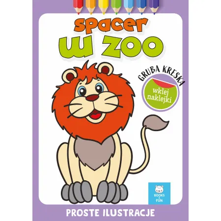 SPACER W ZOO Z NAKLEJKAMI   GRUBA KRESKA