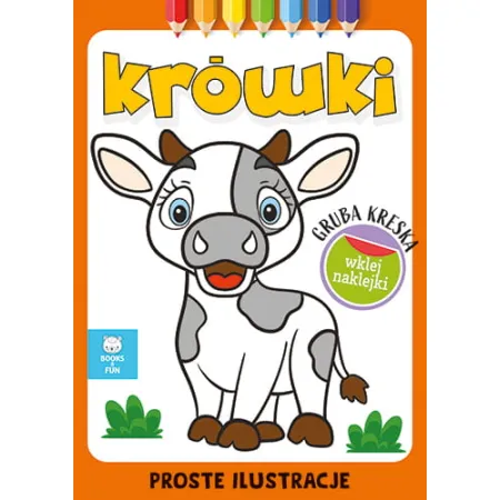 KRÓWKI Z NAKLEJKAMI   GRUBA KRESKA
