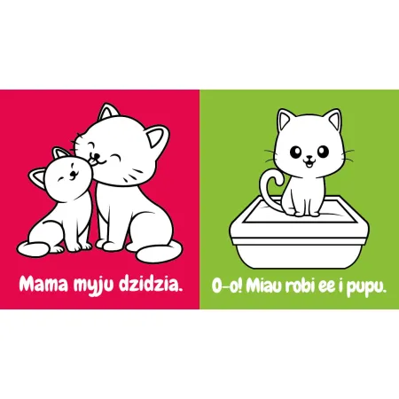 MALUCH MÓWI , WSKAZUJE I KOLORUJE MIAU