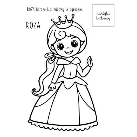 KRÓLEWNY  Z NAKLEJKAMI  GRUBA KRESKA