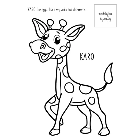 SPACER W ZOO Z NAKLEJKAMI   GRUBA KRESKA