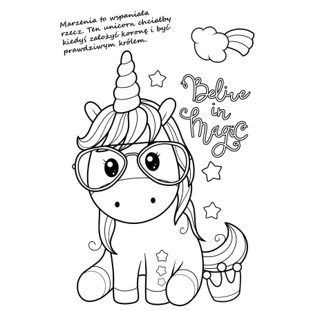 SERIA Z BROKATEM. UNICORNY