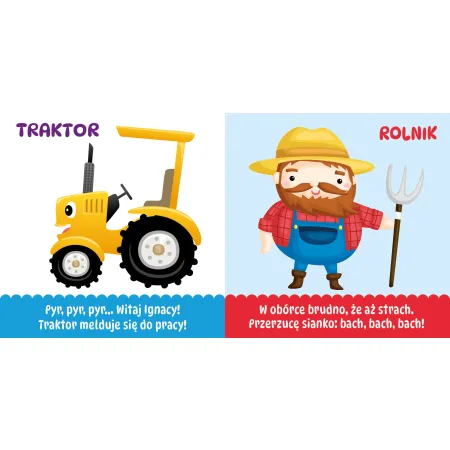 KSIĄŻECZKA KARTONOWA MALUSZKA NA WSI