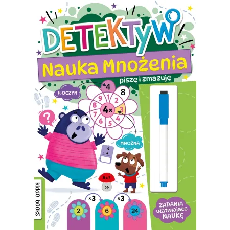 PISZĘ I ZMAZUJĘ DETEKTYW NAUKA MNOŻENIA
