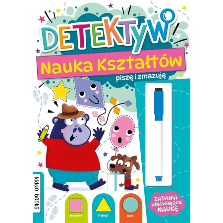 PISZĘ I ZMAZUJĘ DETEKTYW NAUKA KSZTAŁTÓW