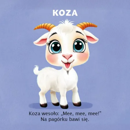 KSIĄŻECZKA KARTONOWA ZWIERZĘTA NA WSI