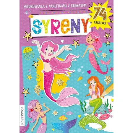 SYRENY- NAKLEJKI Z BROKATEM