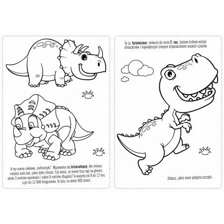 NIESAMOWITE DINOZAURY  KOLOROWY ŚWIAT ZABAW I ŚWIETNE POMYSŁY NA SPĘDZANIE CZASU